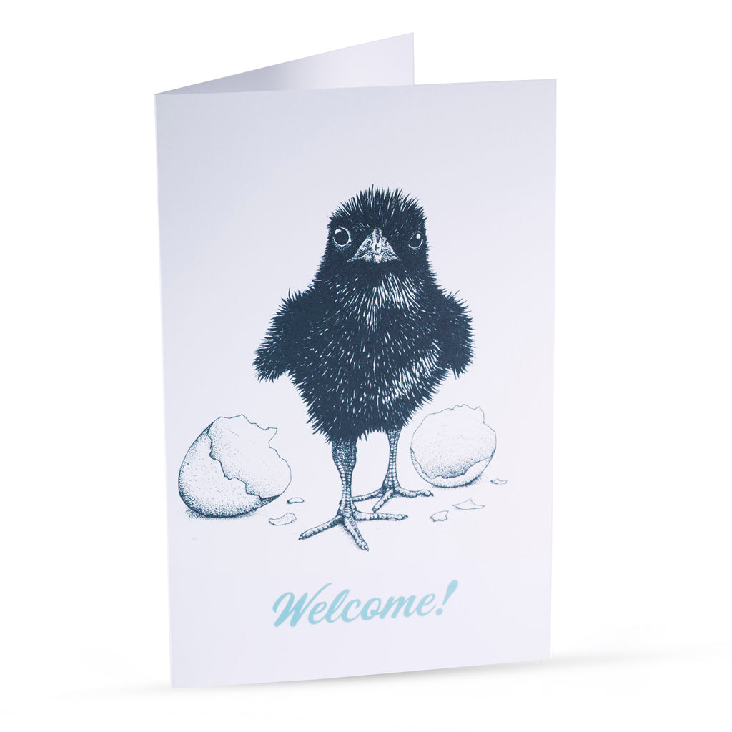 BLACK BIRDY greeting card