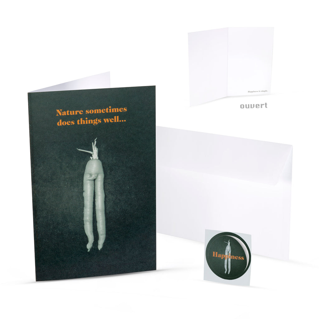 SEXY CARROT greeting card 